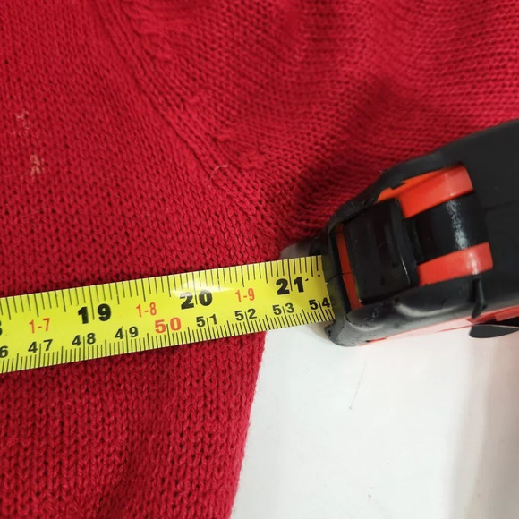 Vintage Ugly  Christmas Tree Sweater Red Unisex - Picture 11 of 11